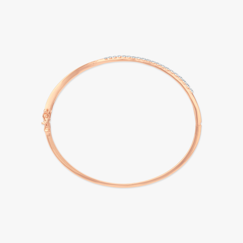 Flowing Leaf Diamond Bangle,,hi-res image number null