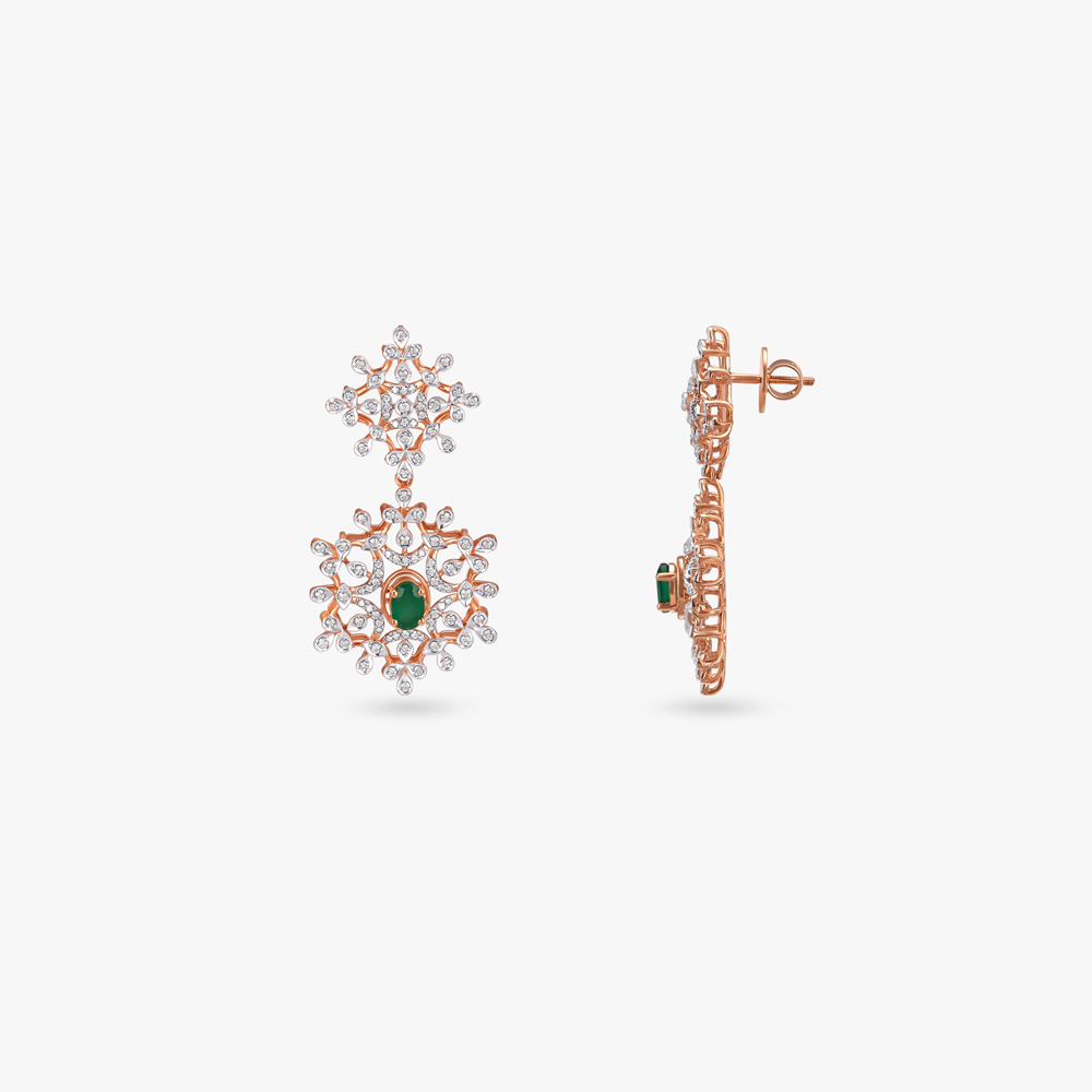 Verdant Glow Diamond Necklace Set,,hi-res image number null