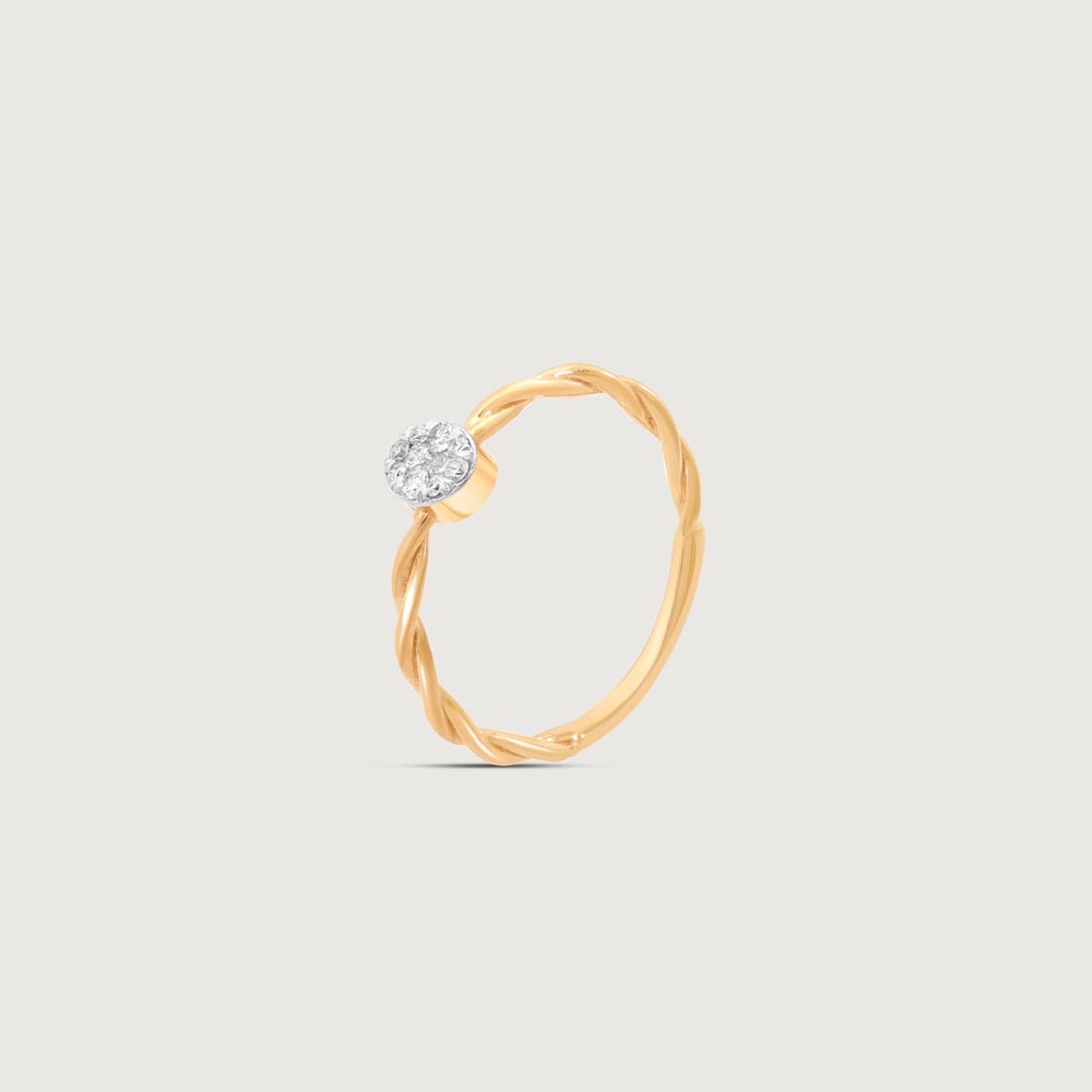 Twisted Halo Diamond Ring,,hi-res image number null