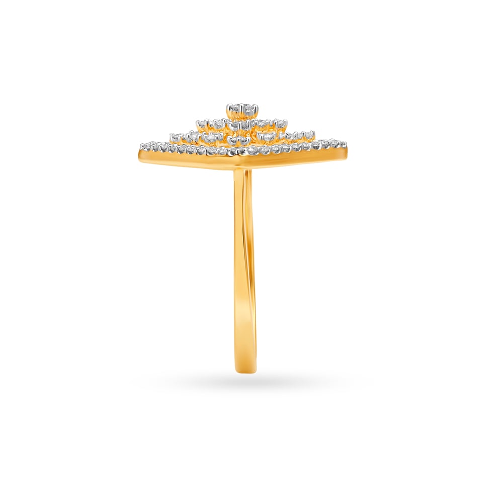 Geometric Diamond Finger Ring,,hi-res image number null