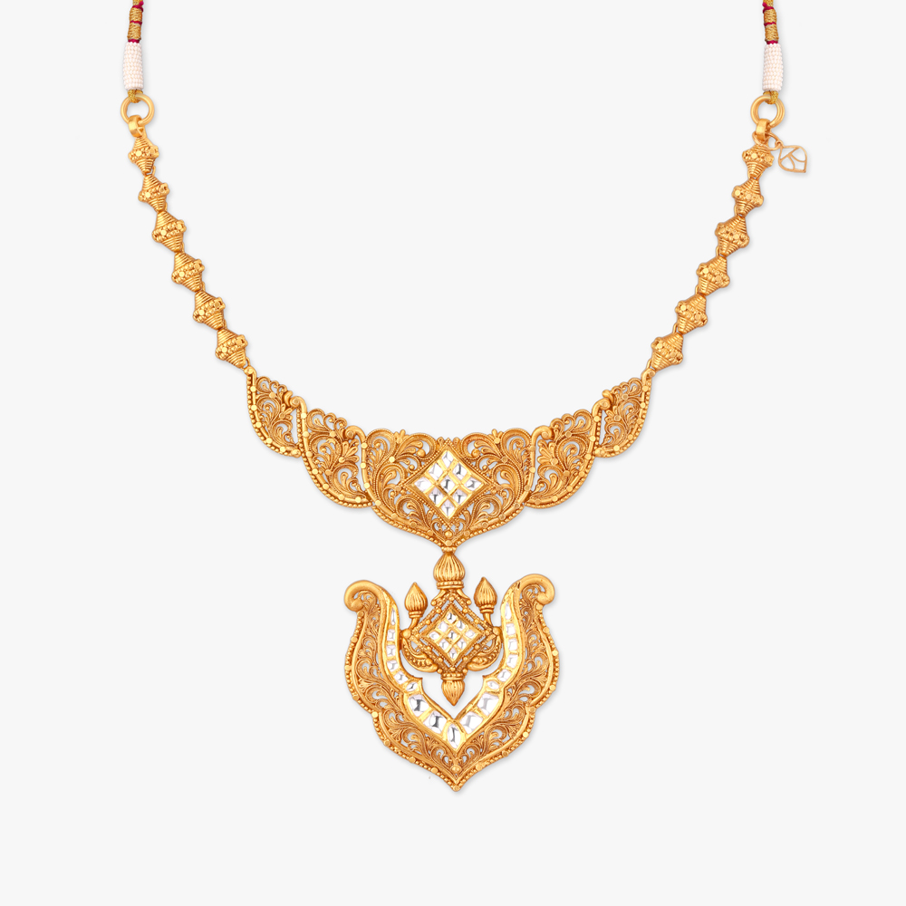 Palace of Bloom Gold Necklace Set,,hi-res image number null