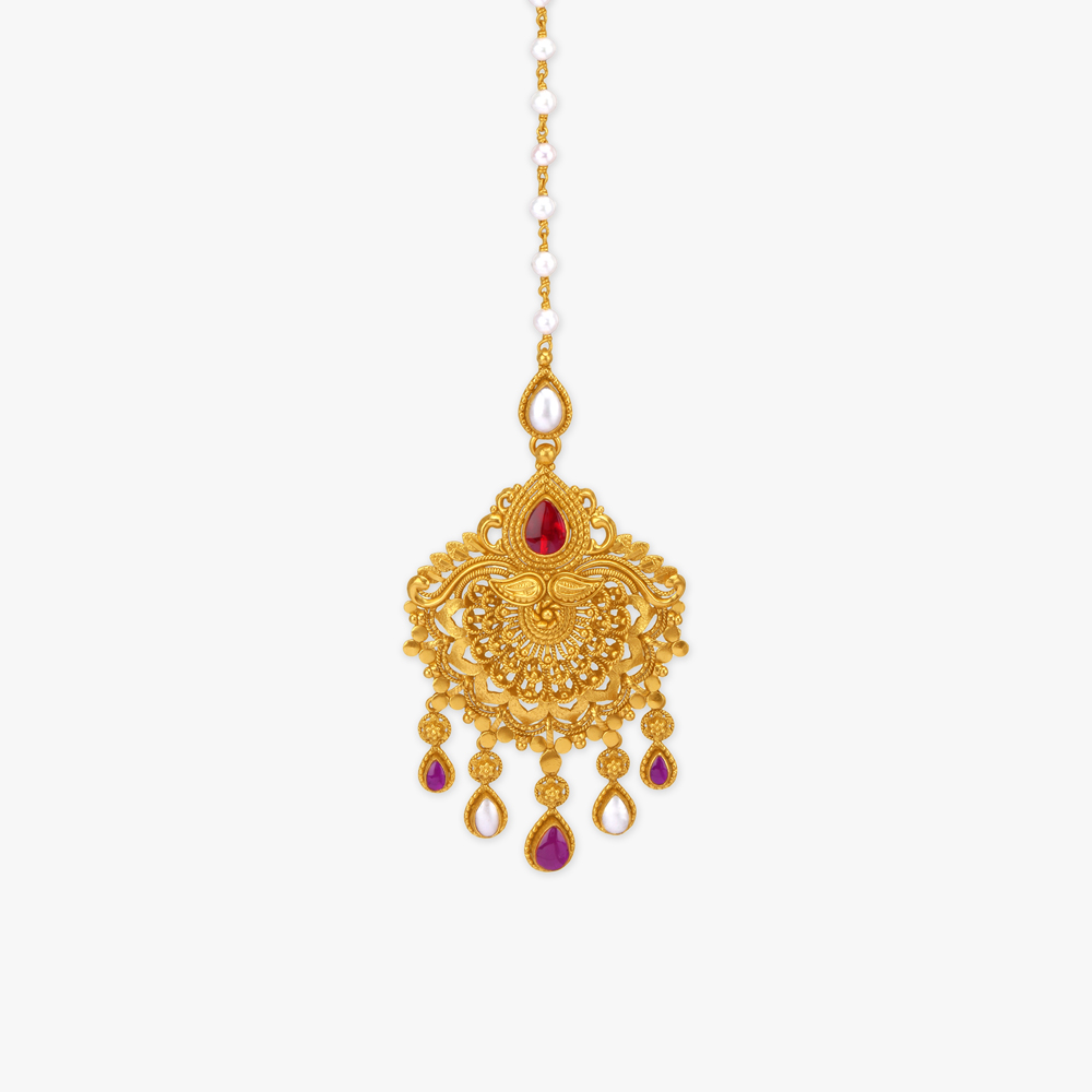 Regal Statement Maang Tikka,,hi-res image number null