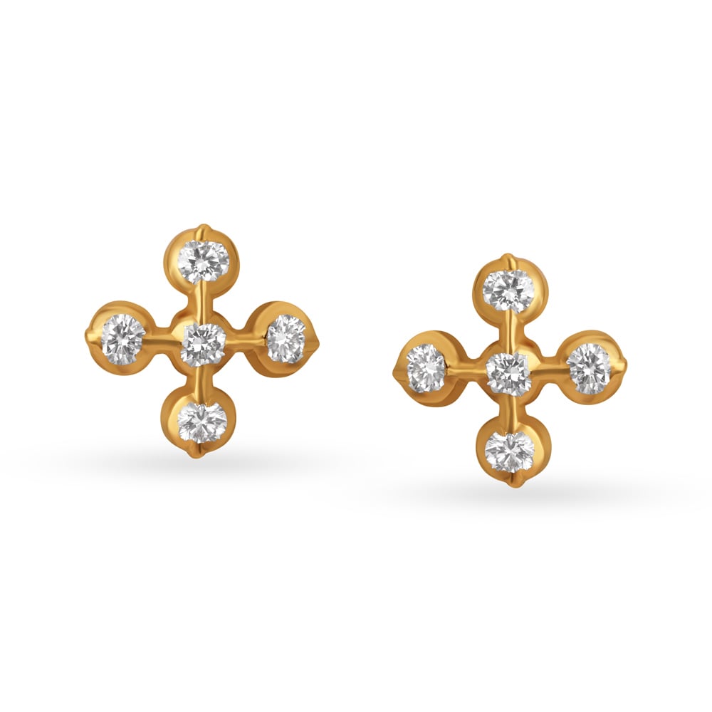 Charming Creative Diamond Stud Earrings,,hi-res image number null