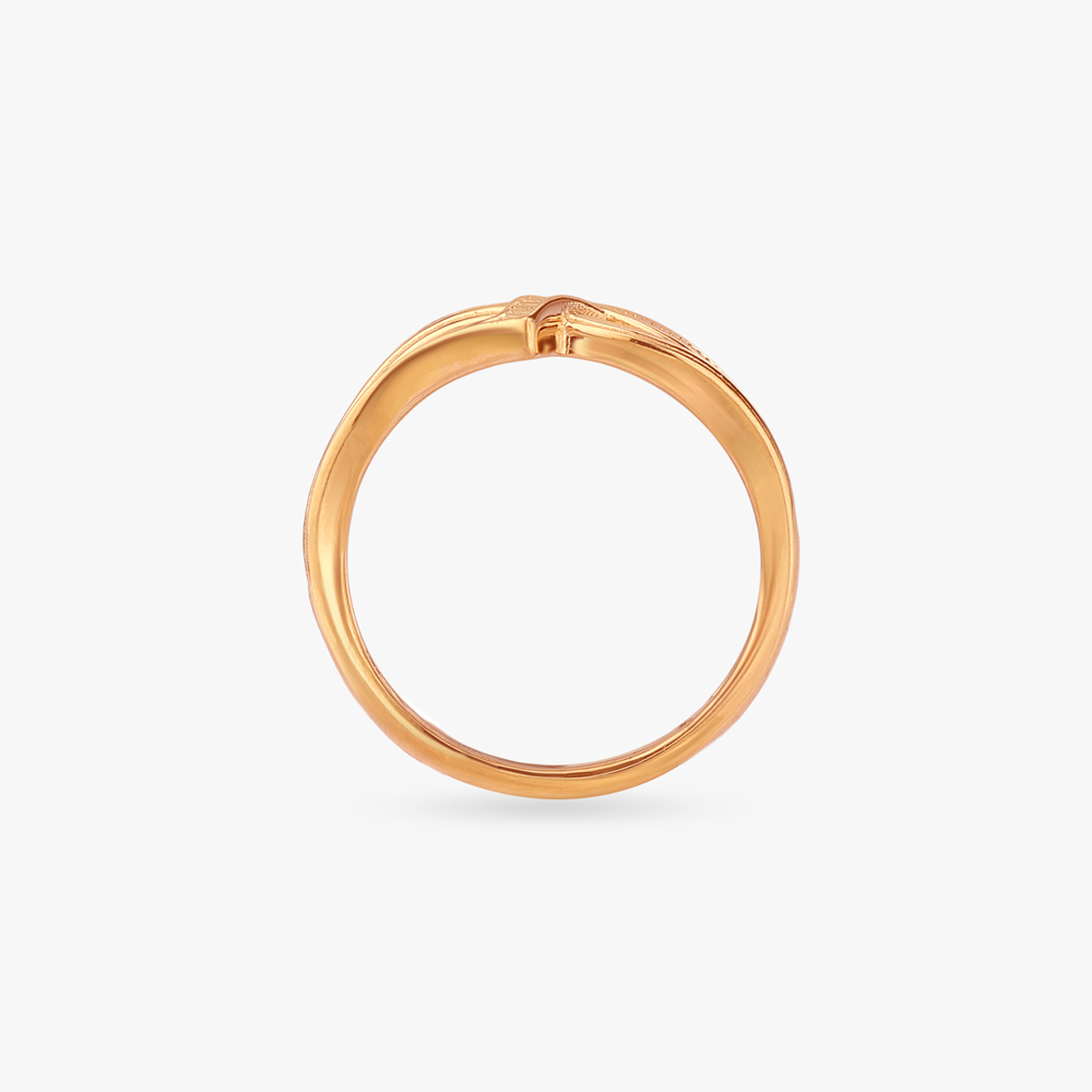 Flowing Ribbon Gold Ring,,hi-res image number null