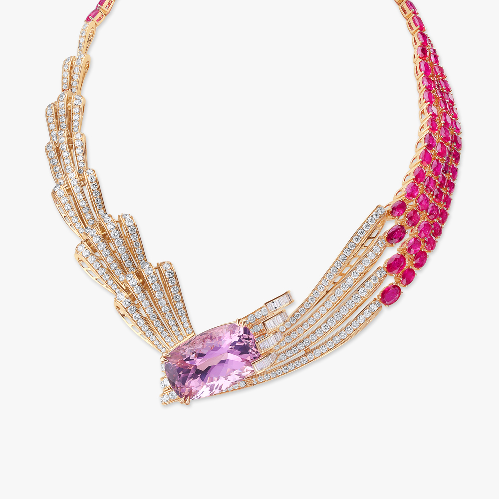 Comet Symphony Diamond Necklace Set,,hi-res image number null