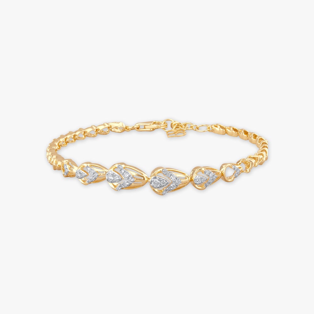 

Chevron Spark Diamond Bracelet