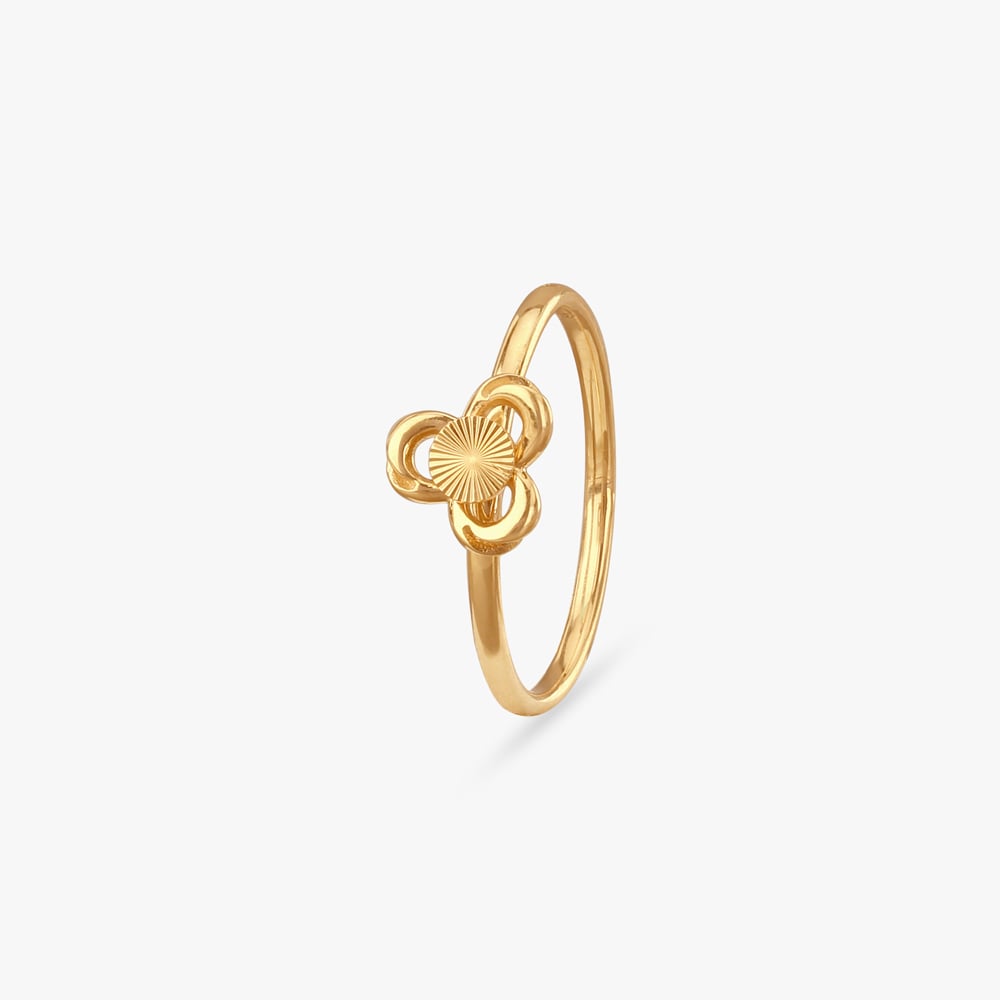 Mini Clover Gold Ring,,hi-res image number null