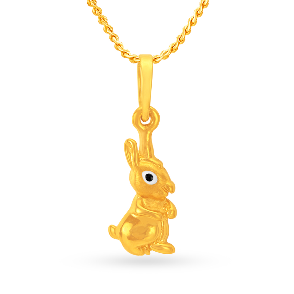 22 Karat Gold Rabbit Pendant