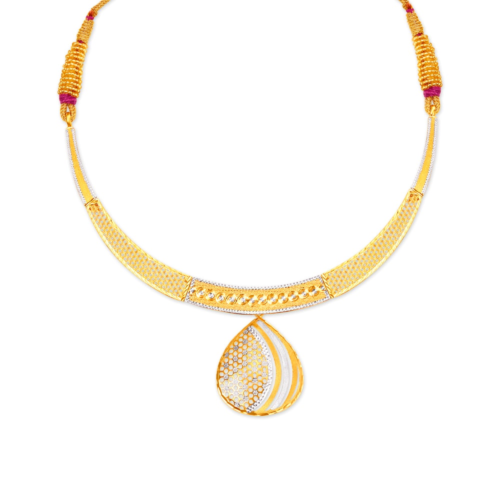Teardrop Gold Necklace Set,,hi-res image number null