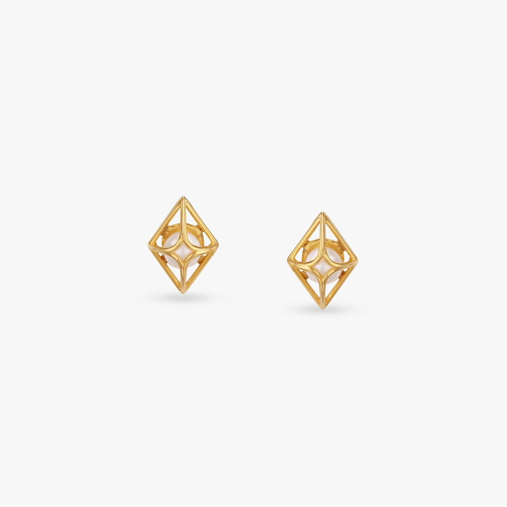 Shape Shift Gold Stud Earrings,,hi-res image number null