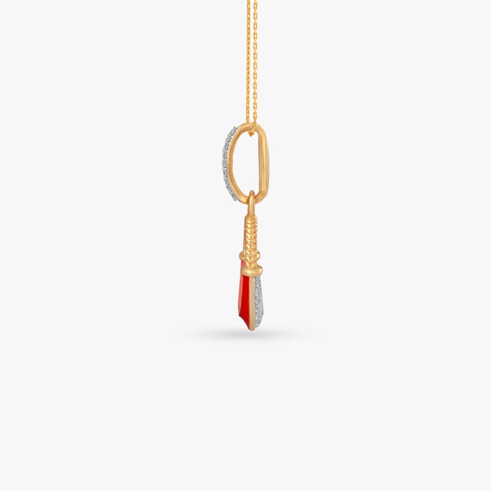 Scarlet Reversible Diamond Pendant,,hi-res image number null