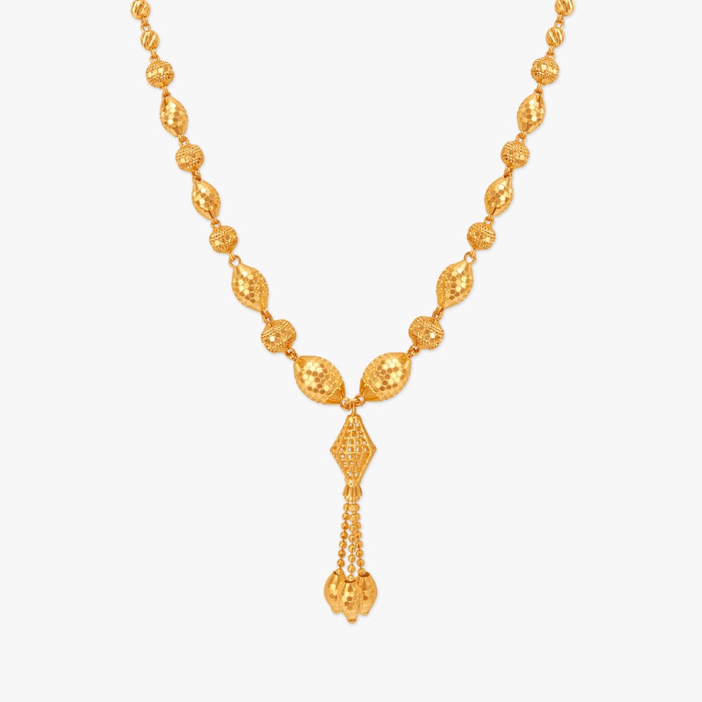Stately Beads and Tassels Necklace Set,,hi-res image number null