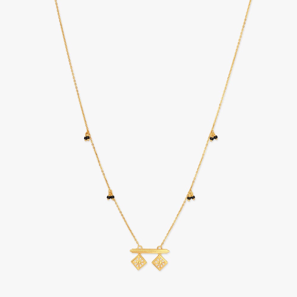 Swinging Grid Gold Mangalsutra,,hi-res image number null