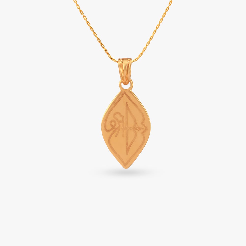 

Divine Bow Gold Pendant