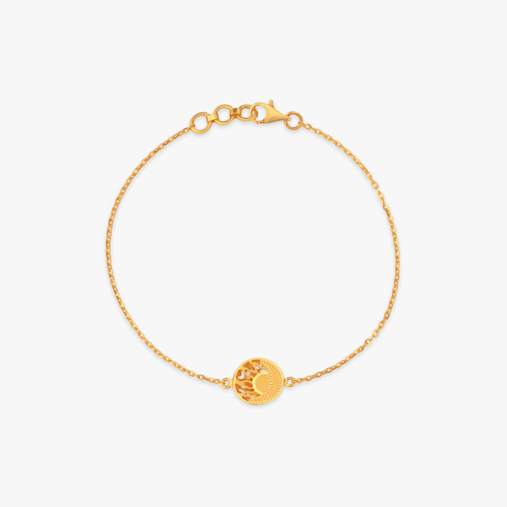 Celestial Disc Gold Bracelet,,hi-res image number null