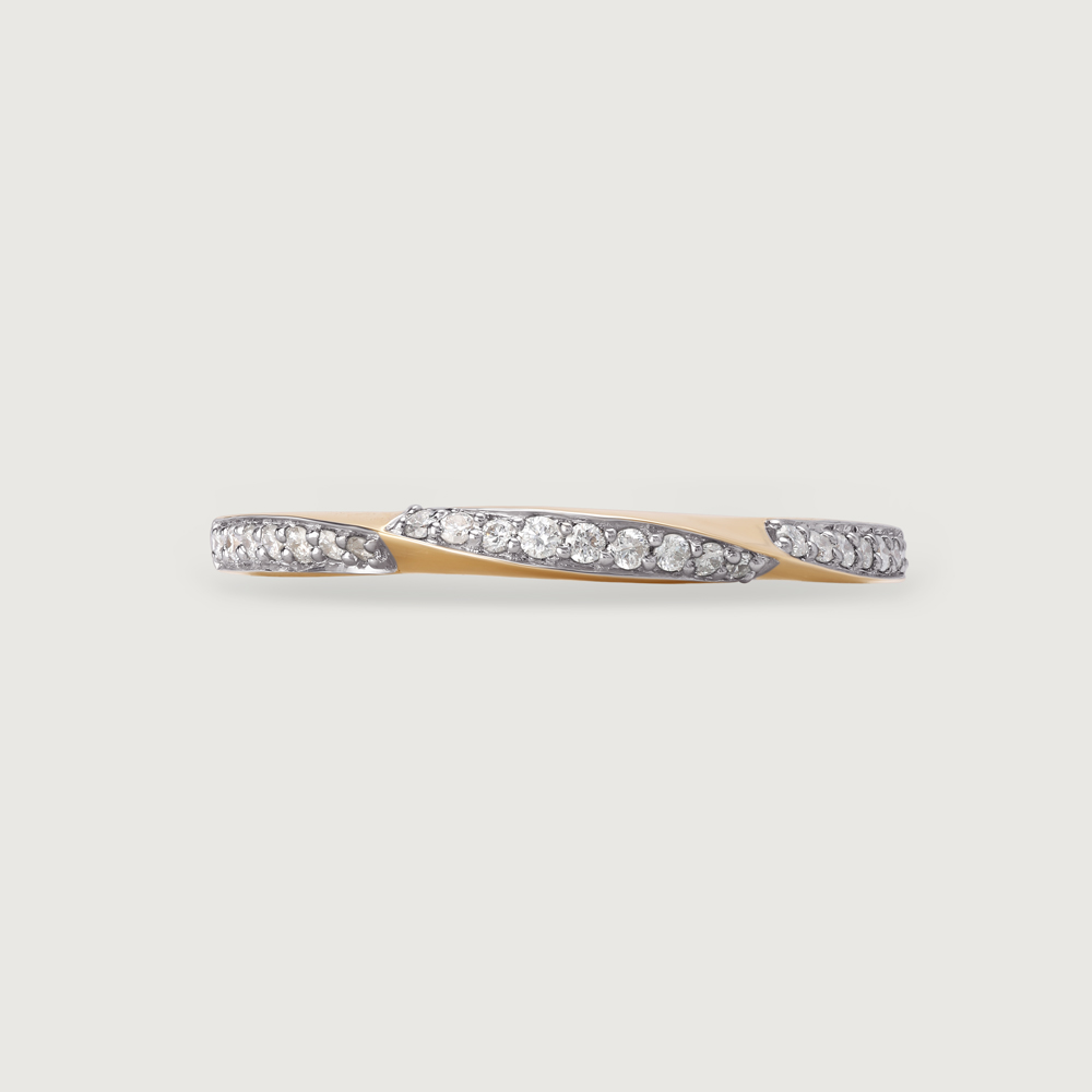 Elegance Twine 14KT Gold & Diamond Ring,,hi-res image number null