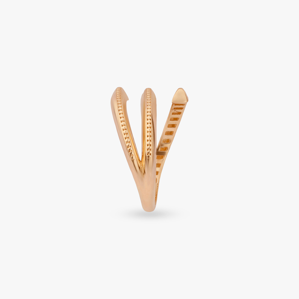 Dual Curve Gold Ring,,hi-res image number null