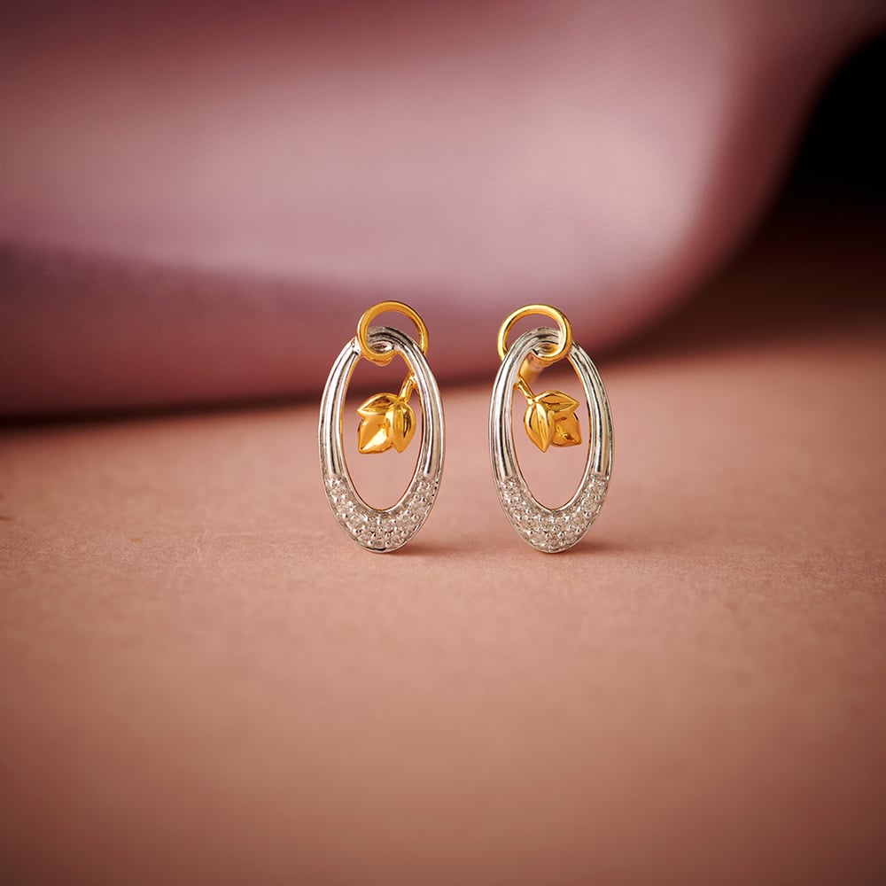 Buy quality Modern 14ct diamond earrings design in Pune