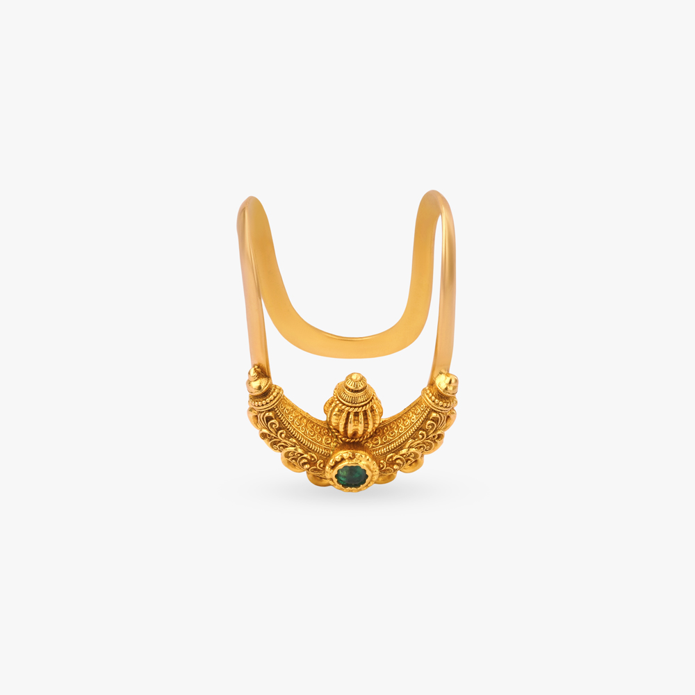 Lunar Curve Gold Vanki Finger Ring,,hi-res image number null
