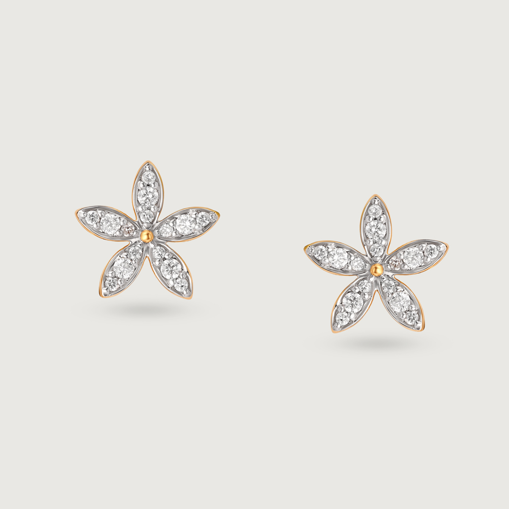 Starlight Sparkle 14KT Gold & Diamond Stud Earrings,,hi-res image number null