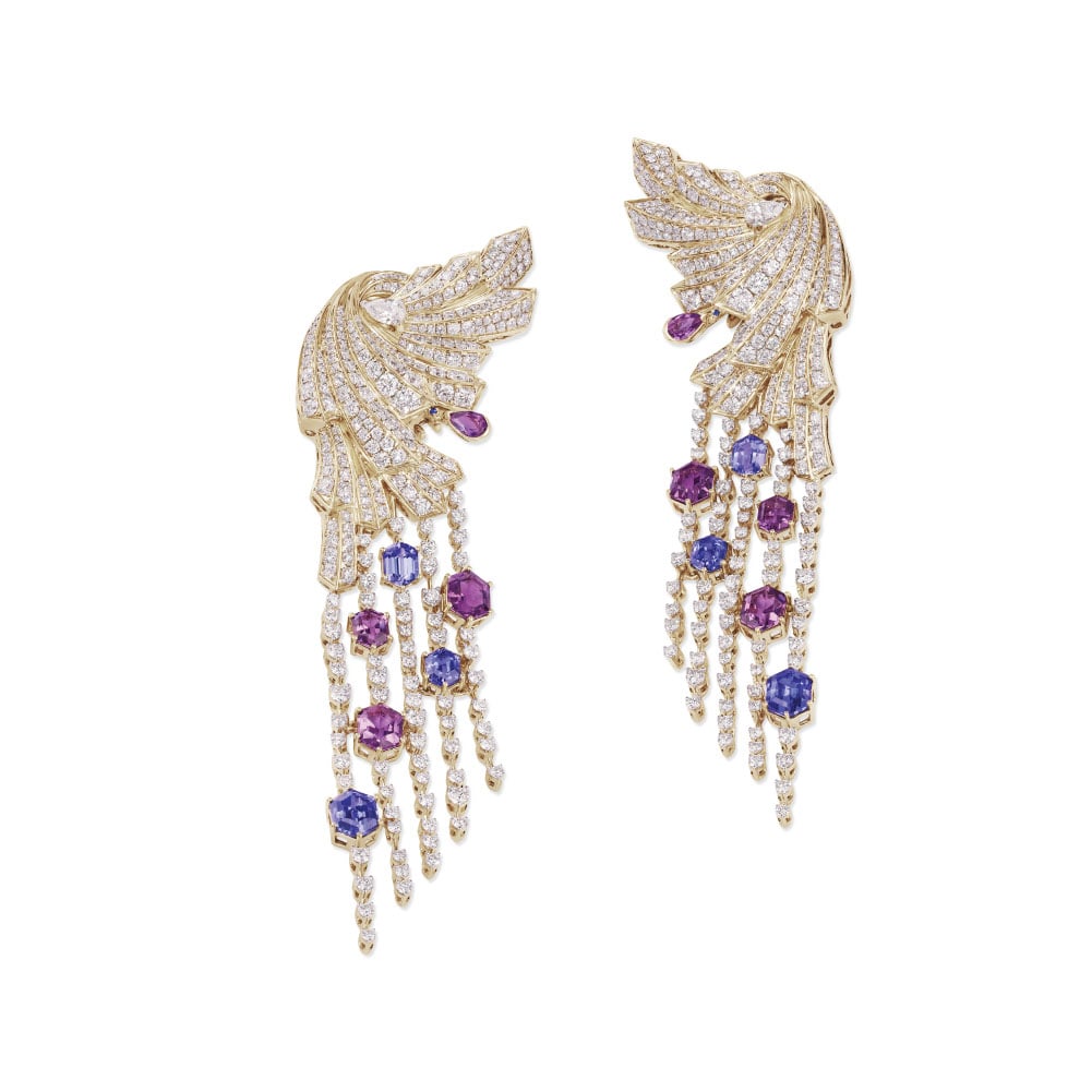 Midnight Cascade Earrings,,hi-res image number null