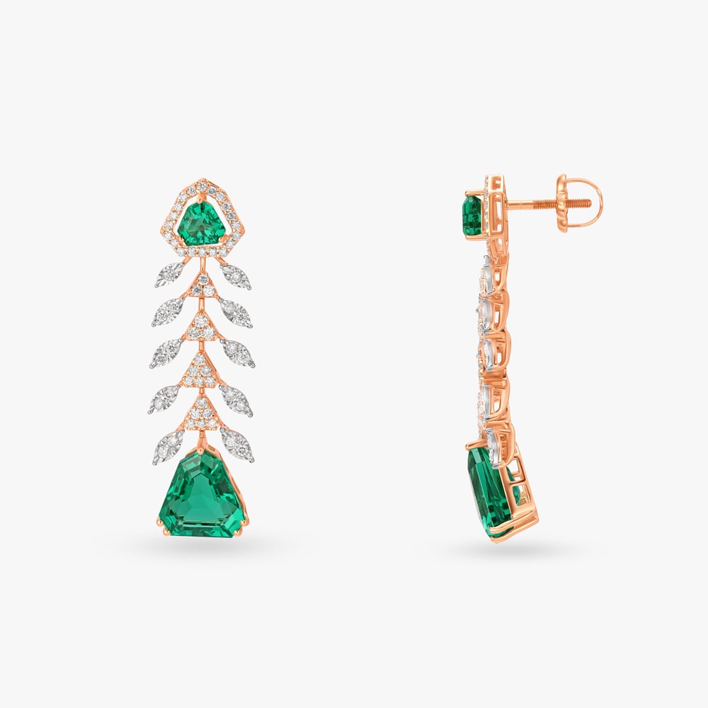 Verdant Symphony Natural diamond Necklace Set,,hi-res image number null