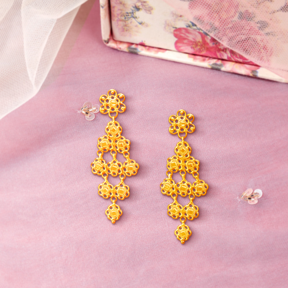 Layered Floral Necklace Set,,hi-res image number null