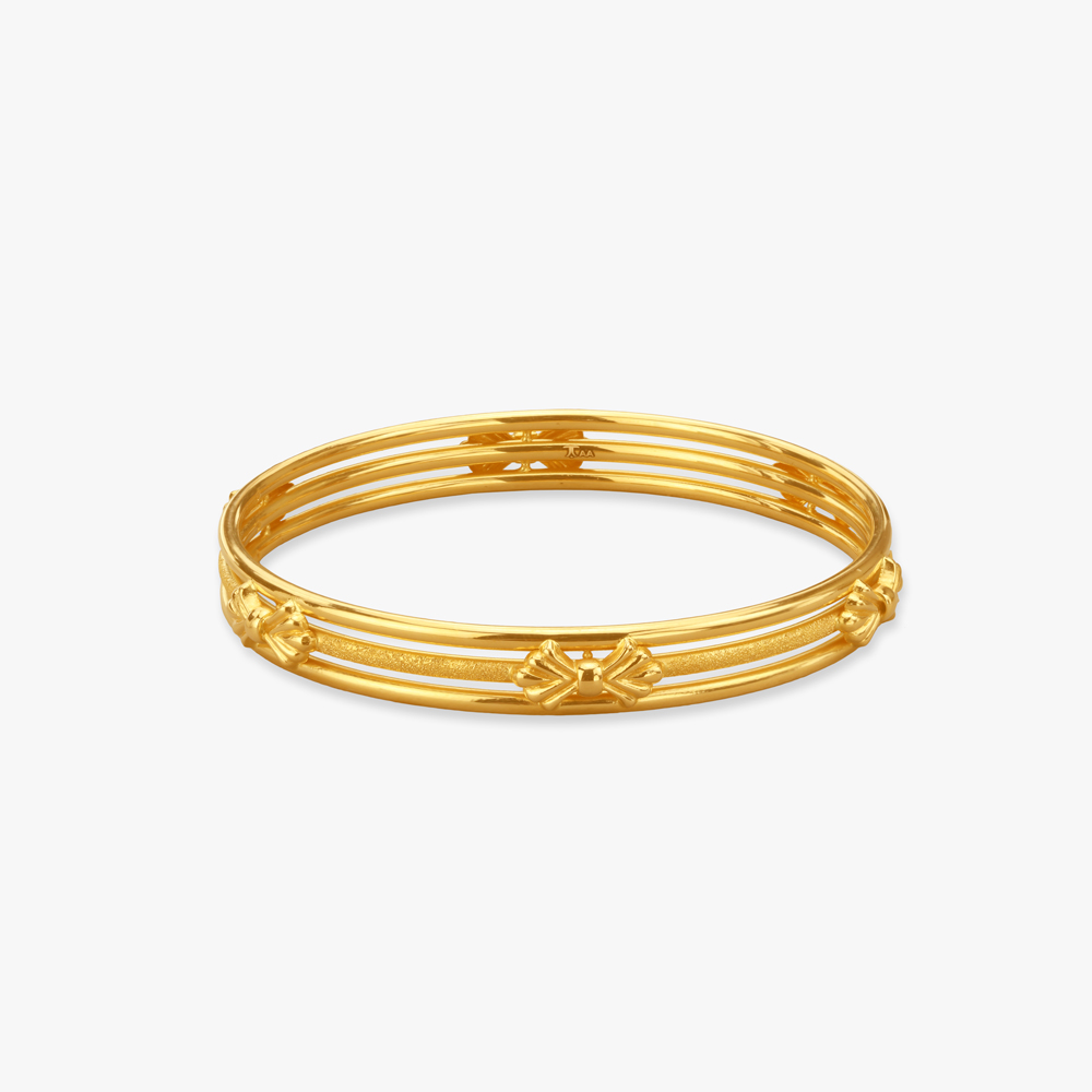 Stunning Layers Gold Bangle,,hi-res image number null