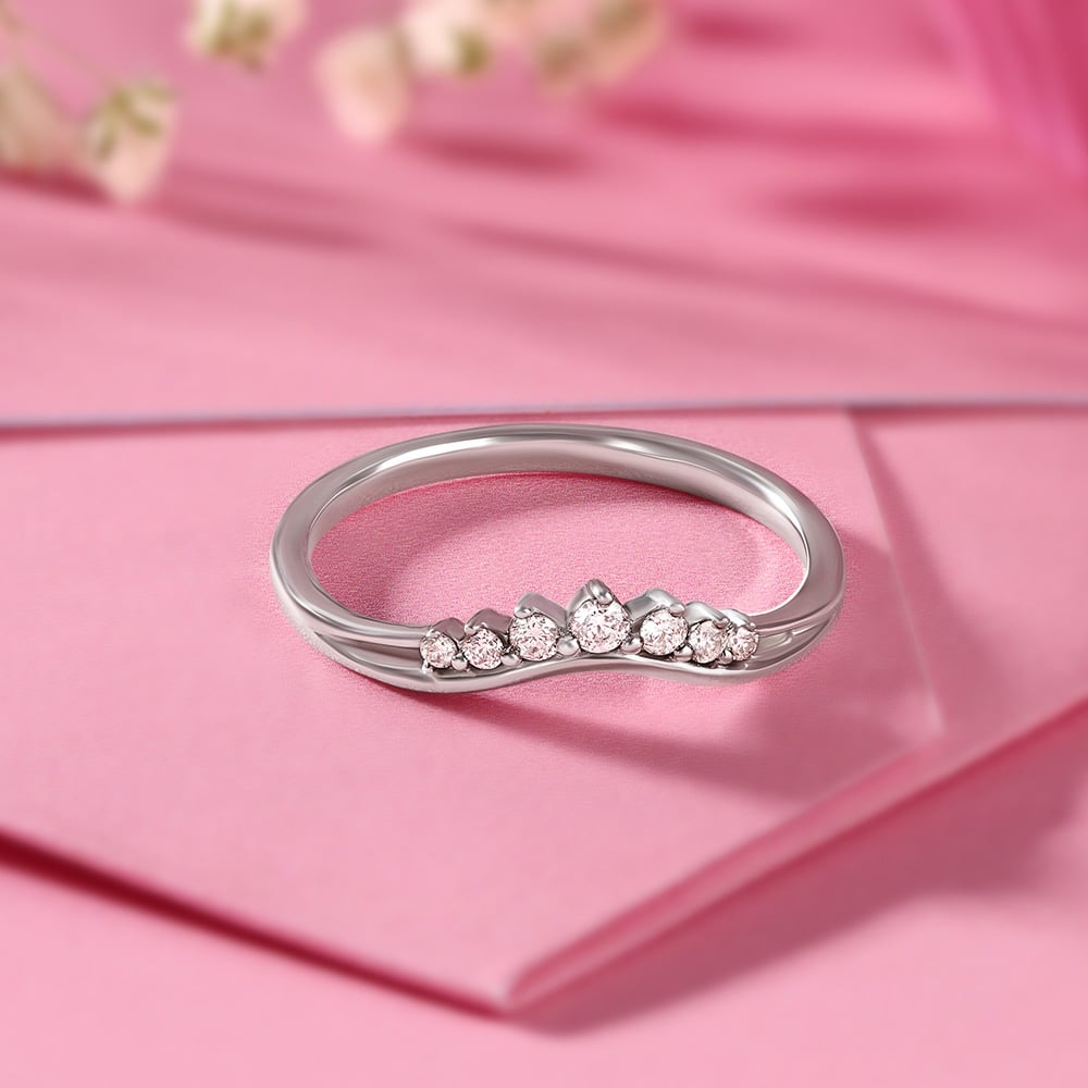 Dainty Tiara Diamond Ring