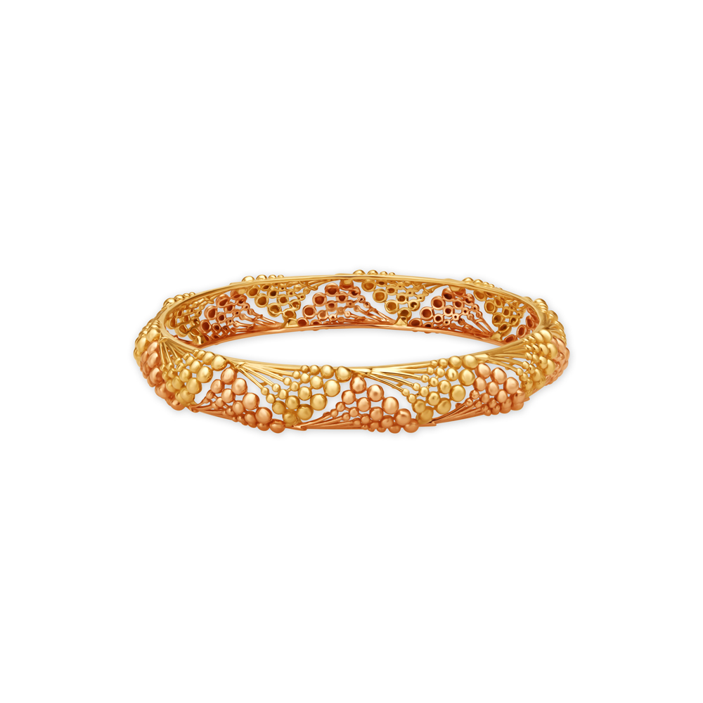 Surreal Gradation Bangle in Yellow and Rose Gold,,hi-res image number null
