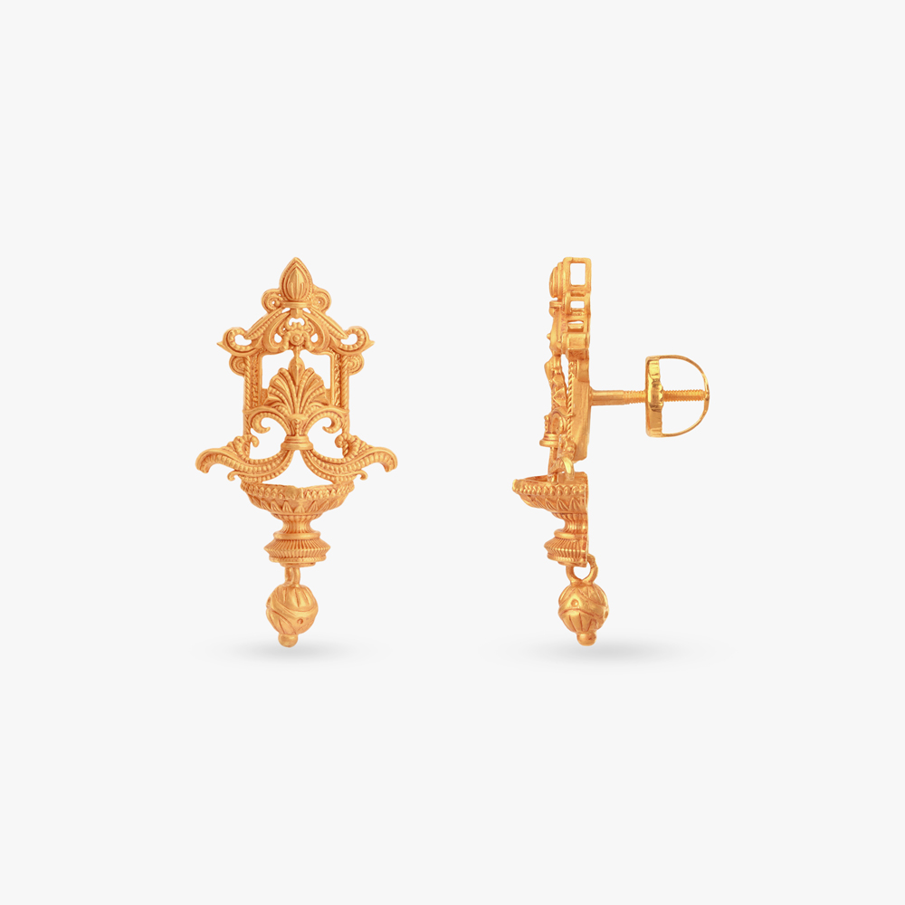 Flames of Progress Gold Necklace set,,hi-res image number null