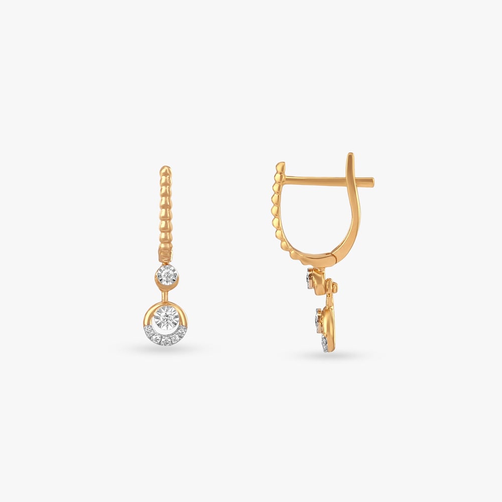 Halo Motion Diamond Hoop Earrings,,hi-res image number null