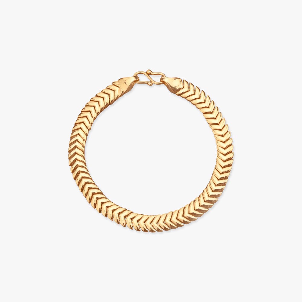 

Arrow Link Gold Bracelet for Men