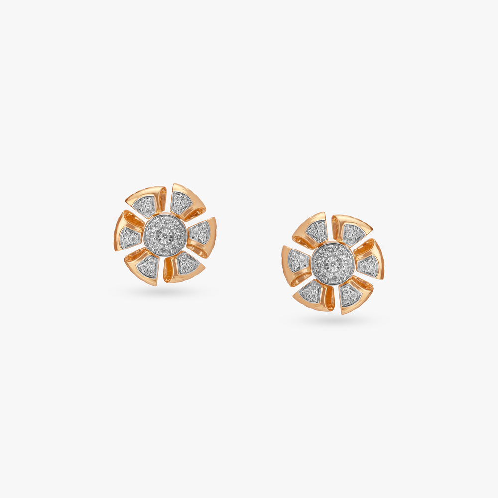 Flexi Flair Diamond Stud Earrings,,hi-res image number null