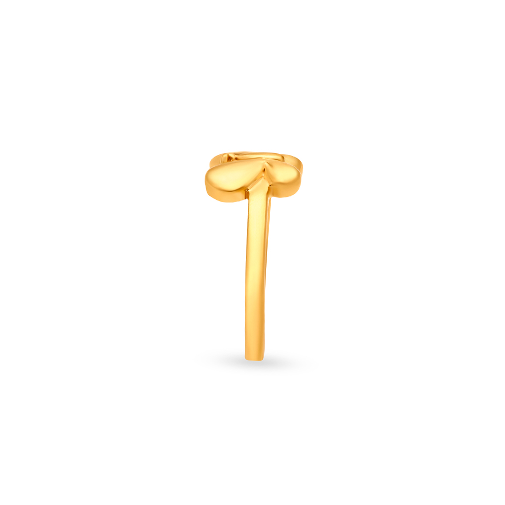 Butterfly Gold Finger Ring for Kids,,hi-res image number null