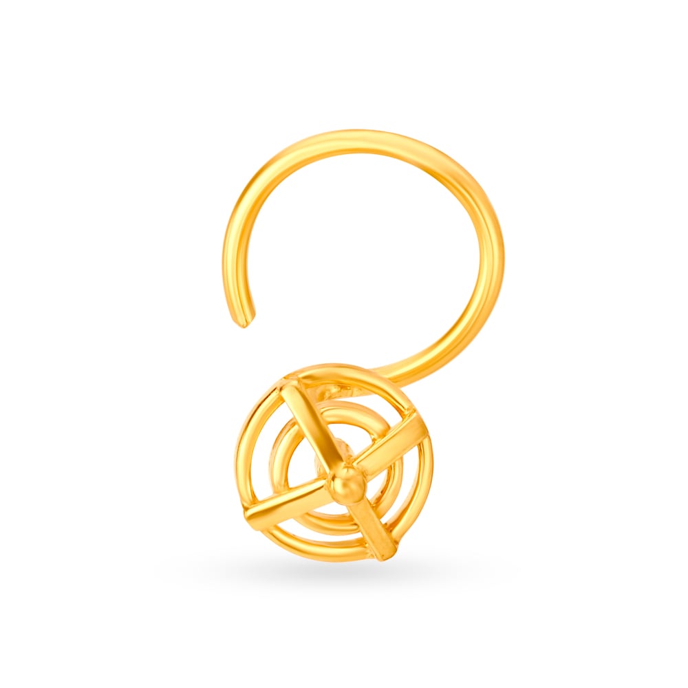 Eclectic Gold Nose Pin Perfect for Any Bride,,hi-res image number null
