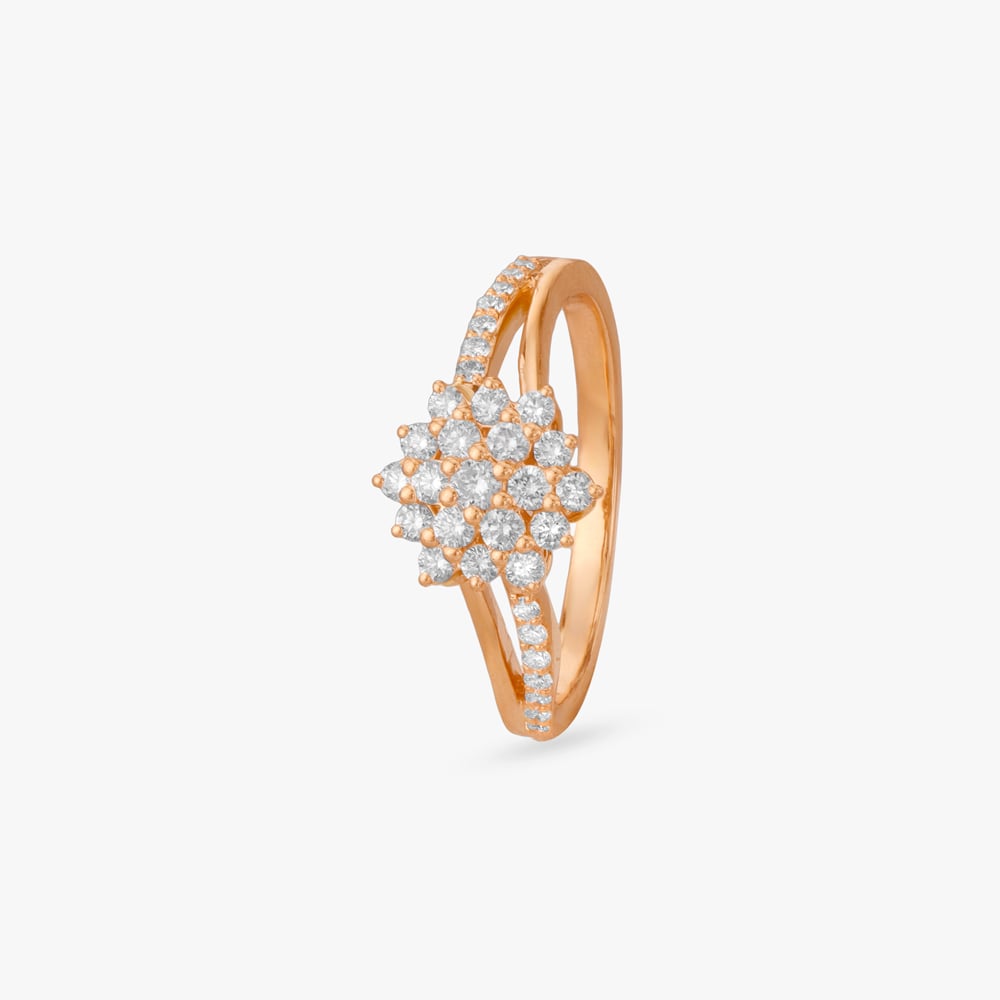 Rosy Gleam Diamond Finger Ring,,hi-res image number null