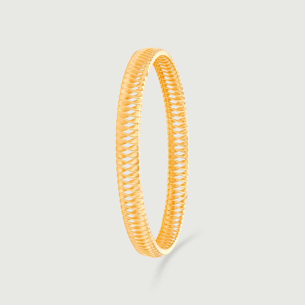 Radiant Textured Gold Bangle,,hi-res image number null