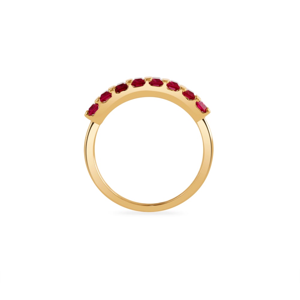 14KT Yellow Gold Irish Coffee Finger Ring,,hi-res image number null