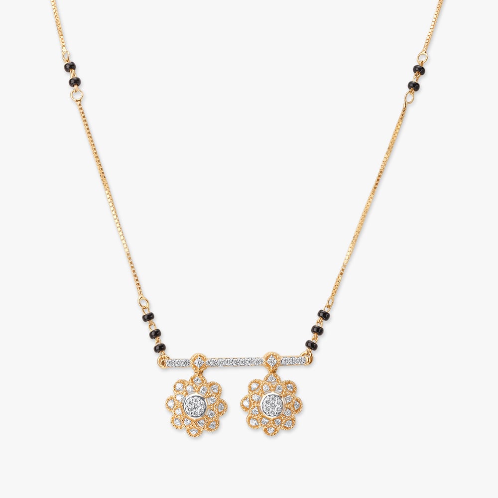 

Playful Bloom Diamond Mangalsutra