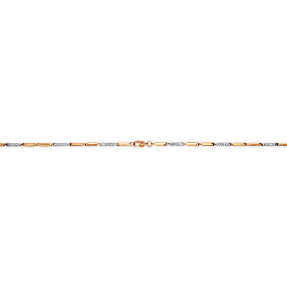 Bullet Link Dual Tone Gold Chain For Men,,hi-res image number null