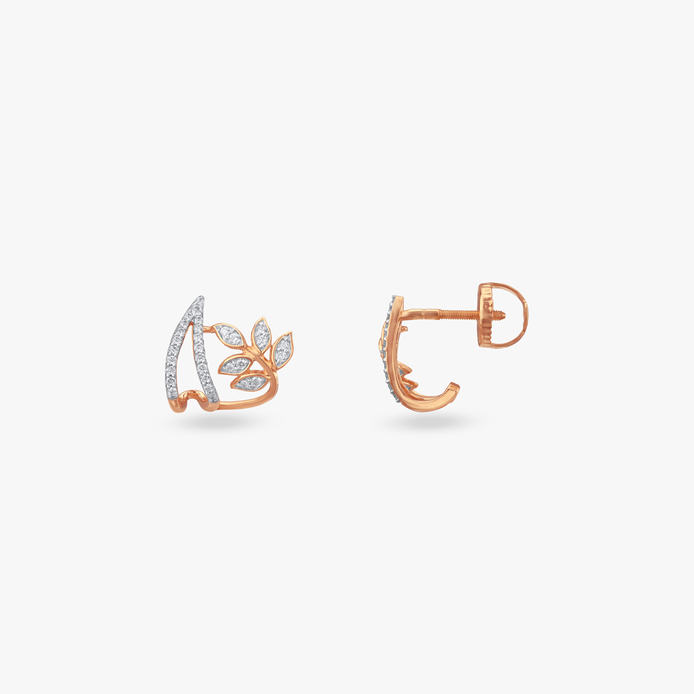 Garden Bloom Diamond Stud Earrings,,hi-res image number null