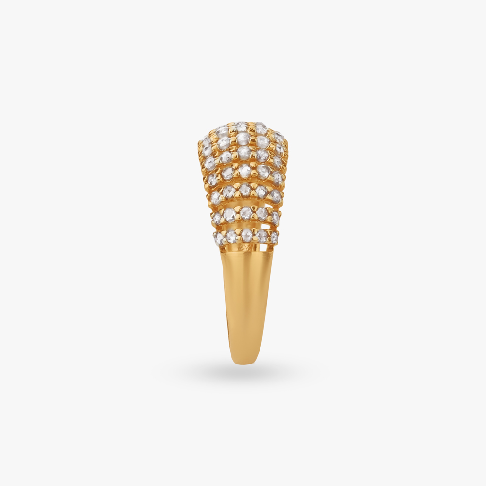 Shimmer Arc Gold Ring,,hi-res image number null