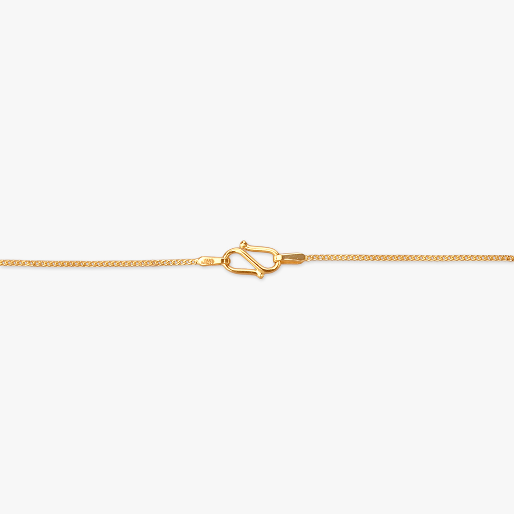 Woven Shine Gold Pendant with Chain and Earrings Set,,hi-res image number null