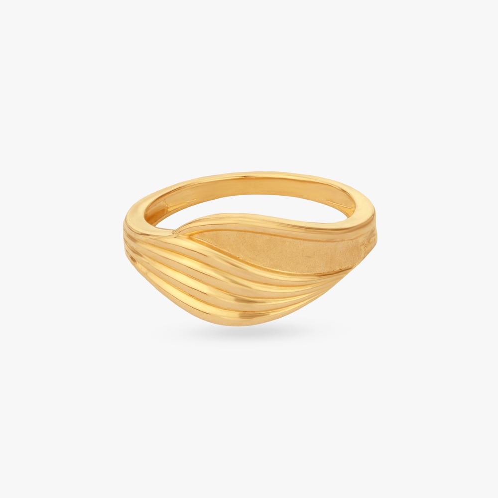 Flowing Vein Gold Ring,,hi-res image number null