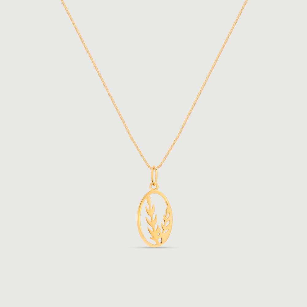 Leafy Babe Gold Pendant,,hi-res image number null