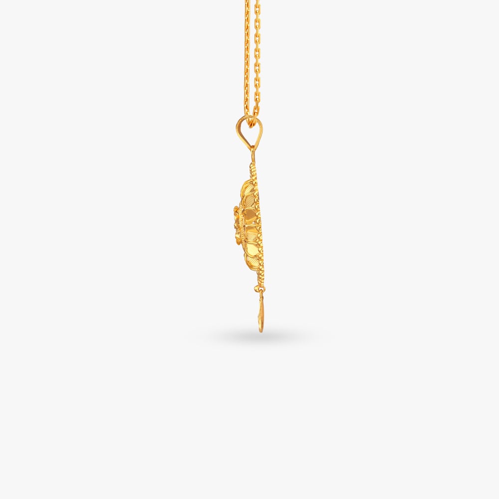 

Radiant Bloom Gold Pendant