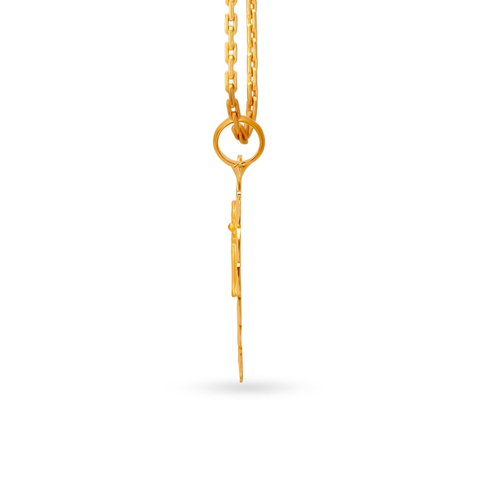 Sacred Om Gold Pendant,,hi-res image number null