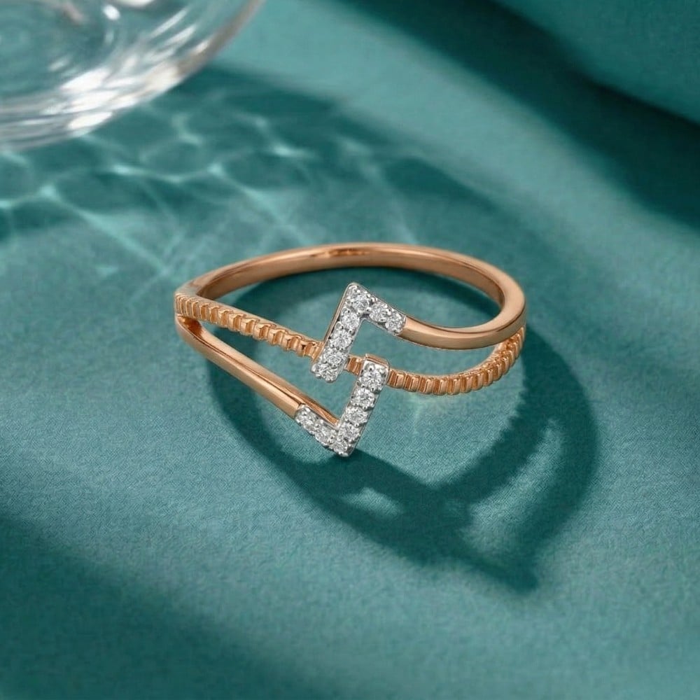 

Angular Pulse Diamond Ring