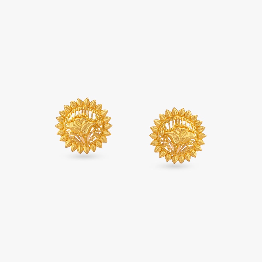 

Bloom Radiance Gold Stud Earrings